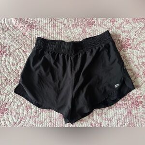 🖤 Fabletics Black Running Shorts – Built-In Liner (Size Large)